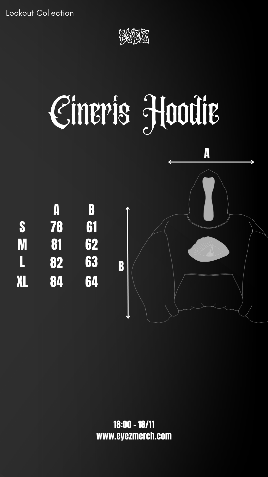 EYEZ CINERIS DOUBLE-LAYER HOODIE