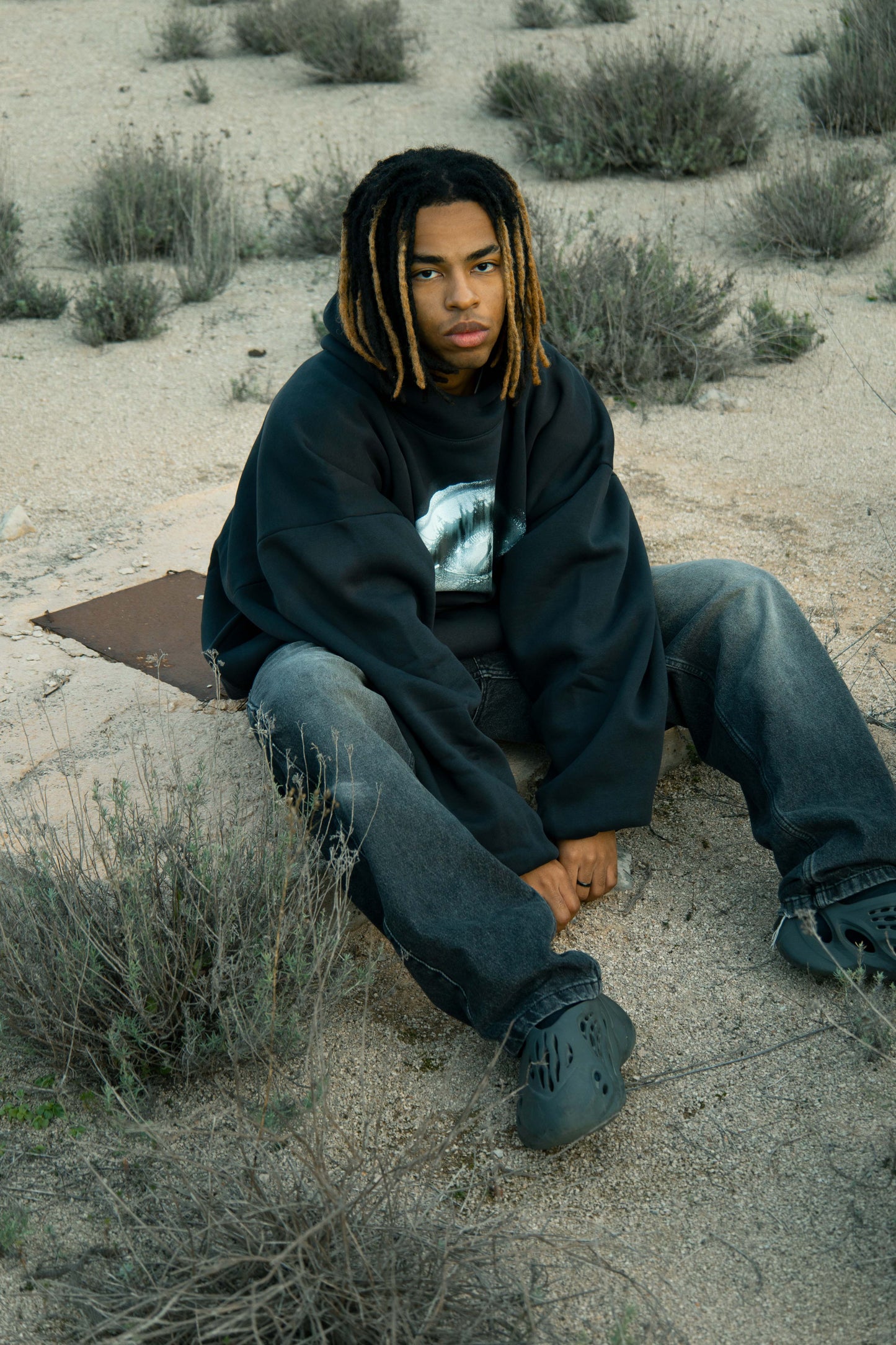 EYEZ CINERIS DOUBLE-LAYER HOODIE