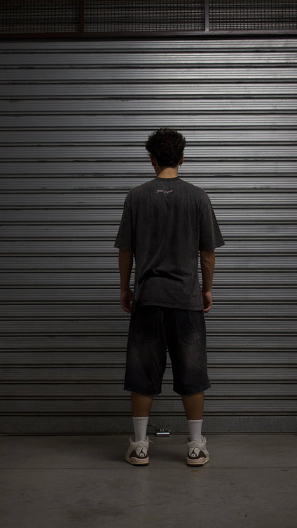 “E” T-Shirt Vintage Black